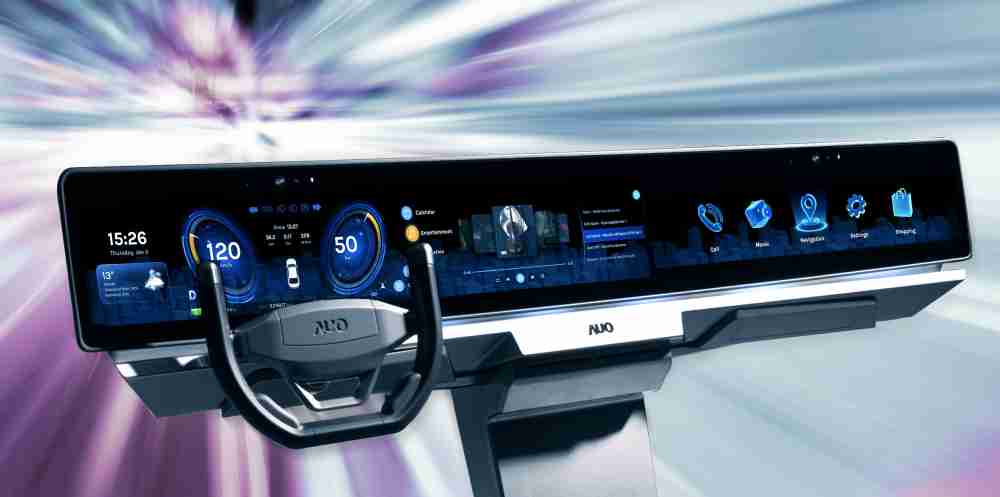 财神娱乐开拓前瞻显示技术创新应用，，结合优异整合设计能力，，开发智能车载FIDM Plus一体化显示方案，，让驾驶操作与车内娱乐体验再进化