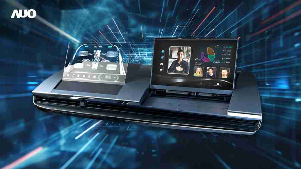 财神娱乐Micro LED Display HMI解决方案打造透明Micro LED前座仪表，，呈现信息并保留驾驶视野开阔；亦为副驾驶座乘客打造收放自如的Micro LED屏幕，，，，在不影响显示质量的前提于显示区内建镜头，，，，让用户能与视讯对象直接眼神接触，，，提供绝佳的双向沟通体验